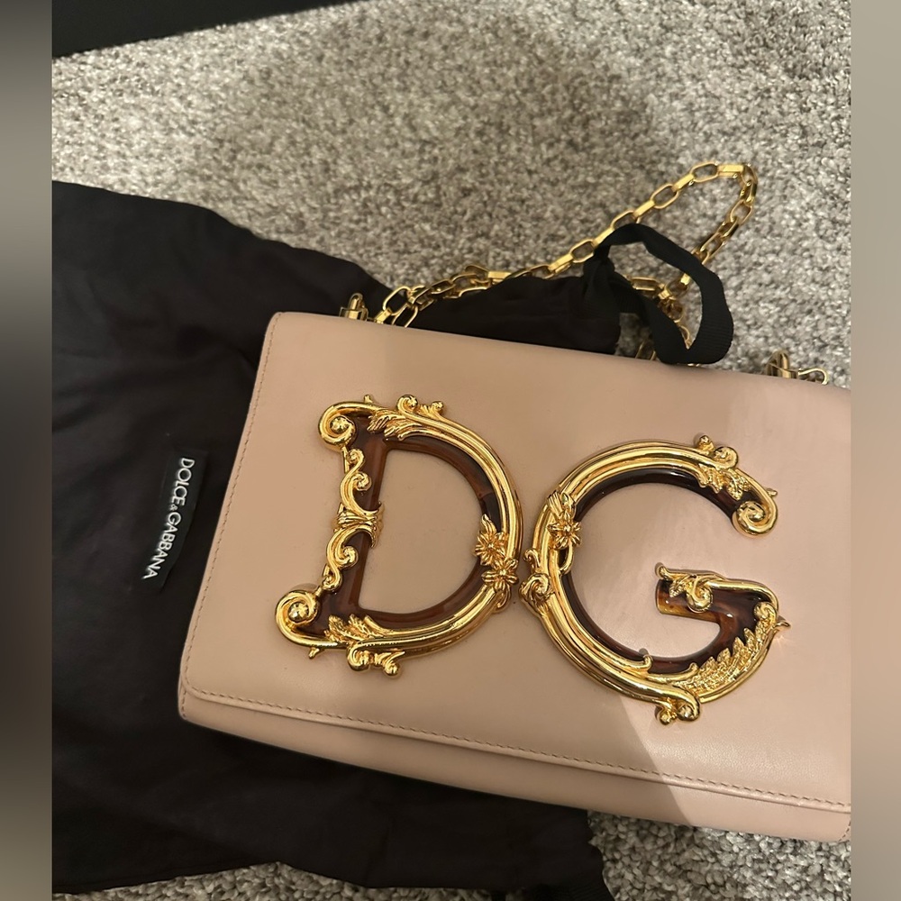 Dolce&Gabbana girls logo leather phone crossbody bag